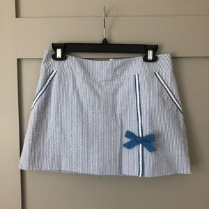 Lilly Pulitzer seersucker skort